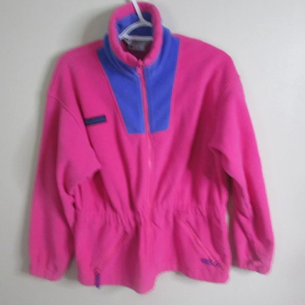 Columbia Girls Jacket 14 16 Pink Fleece Zip